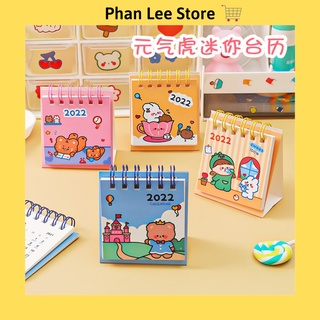 Lịch để bàn mini 2022 có lịch âm, kèm note
