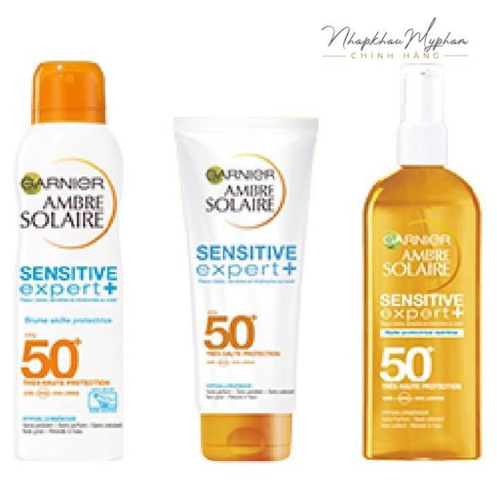 [Auth] Kem chống nắng Garnier Ambre Solaire Sensitive Expert SPF 50+ 200ML