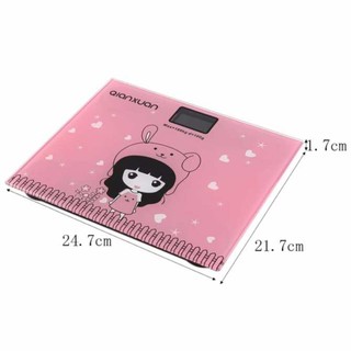 Cân sức khỏe điện tử gia đình mặt kính cường lực nhiều hình ngộ nghĩnh