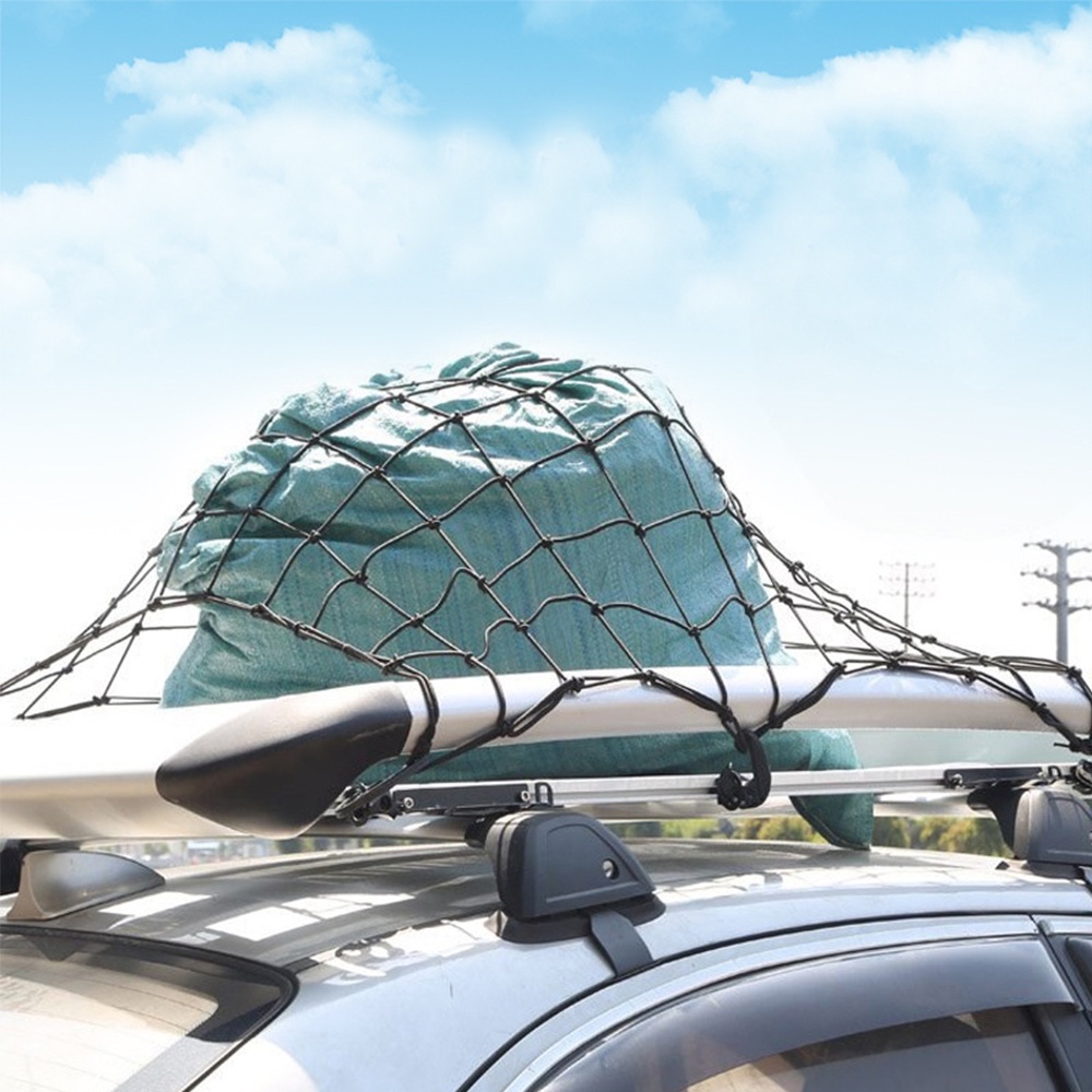 Lưới trùm hàng hoá xe bán tải, lưới bọc đồ nóc ô tô, ràng buộc cố định đồ chở nóc baga xe hơi ô tô