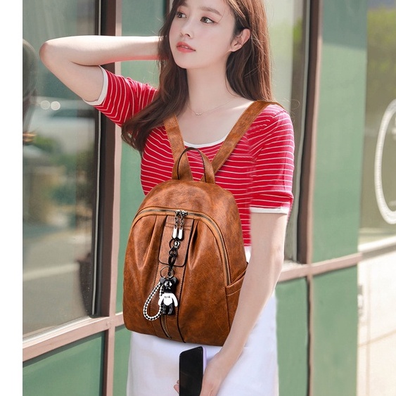 Balo nữ mini hàn quốc đẹp cao cấp  sang trọng da mềm Đeo vai giá rẻ thiết kế độc đáo đi hoc