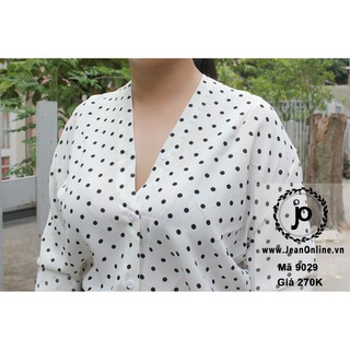 Bigsize Nữ - Sơ Mi Chấm Bi (MS 9029)