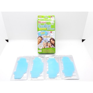 1 Hộp 4 Miếng dán hạ Sốt Hello Cooling Gel Patch