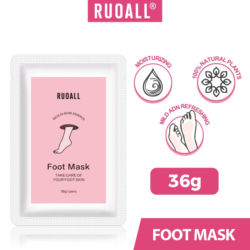 RUOALL Mặt Nạ Tay/Chân Dưỡng Ẩm Cấp Nước Làm Trắng Tẩy Tế Bào Chết Hiệu Quả 36g