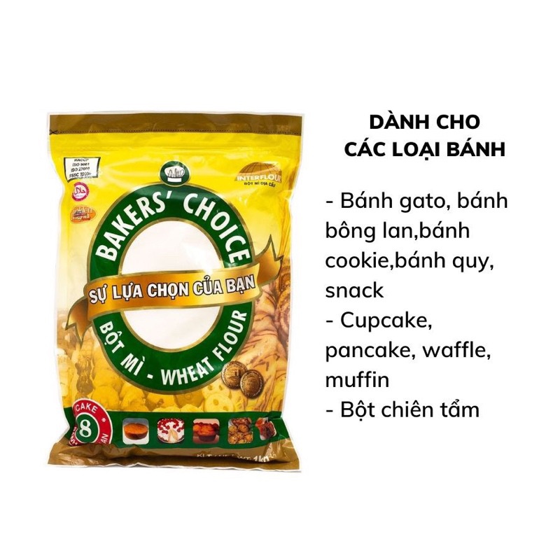 Bột mỳ Baker’s Choice số 8, 11, 13 chuyên làm các loại bánh