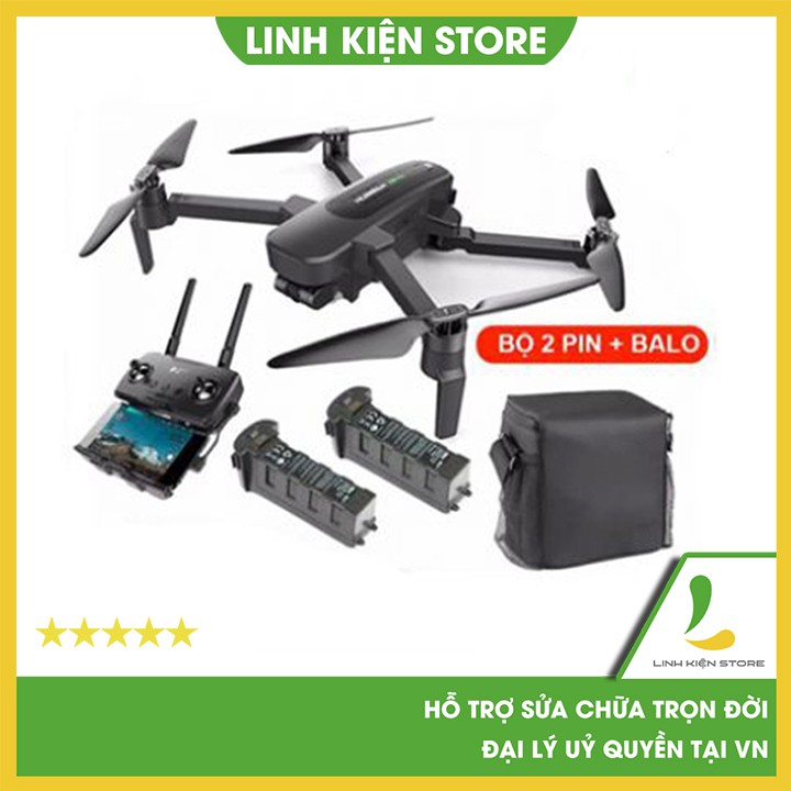 [COMBO 2 PIN + BALO] Flycam Hubsan Zino Pro camera 4k, Gimbal trống rung 3 Trục, bay 23 phút