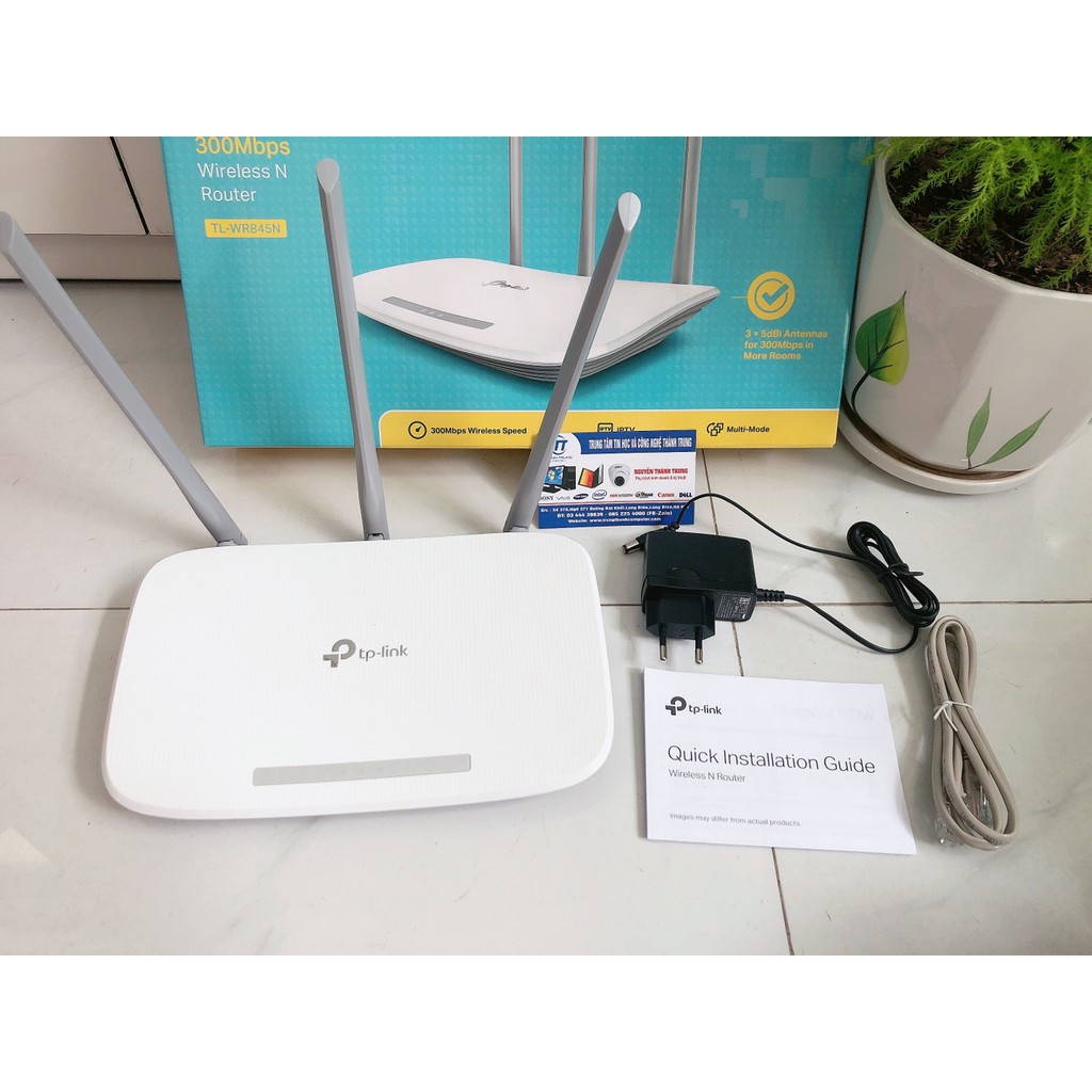 Bộ phát WIFI TP-Link TL-WR845N - Router Không Dây Chuẩn N Tốc Độ 300Mbps - Bảo hành Chính hãng 24 tháng