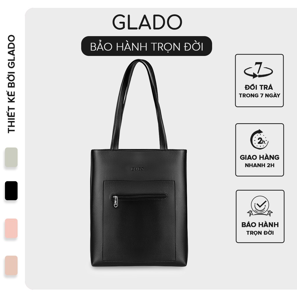 Túi xách nữ thời trang Glado màu đen - TG001