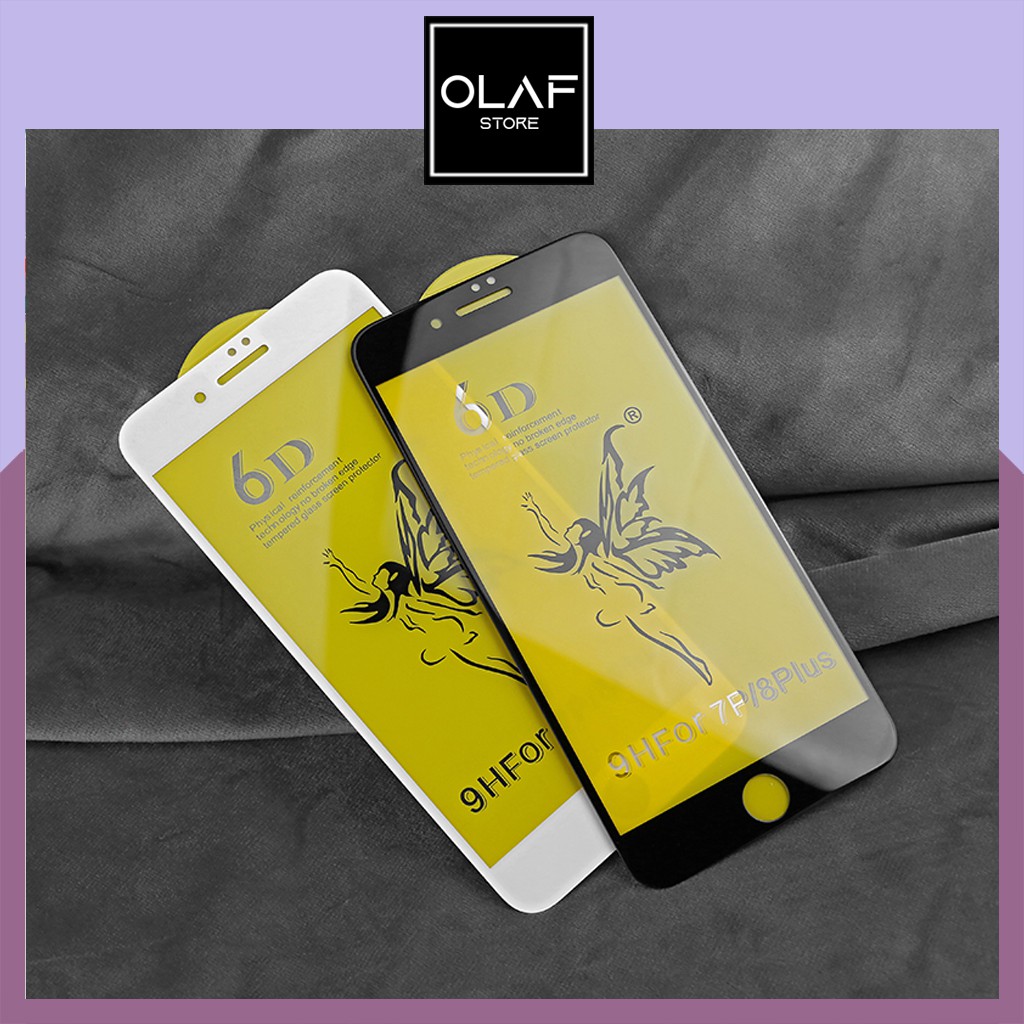 Kính cường lực iPhone full màn 6D dành cho iPhone 12/11 Pro Max/Xr/Xs/8/7 Plus/6S/6 Plus