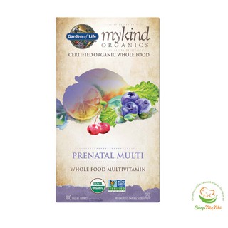 itamin hữu cơ cho mẹ bầu và mẹ sau sinh Garden of life mykind prenatal multivitamin 180 viên.