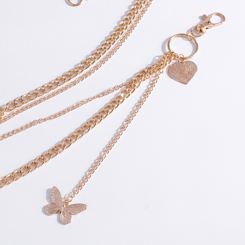 Youyo Dây Chuyền Nhiều Lớp Mặt Hình Bướm Trái Tim Quyến Rũ Cho Thanh Thiếu Niên