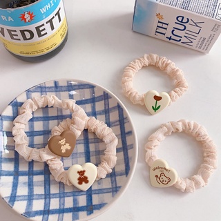 Dây cột tóc hình trái tim cute Đô Mi