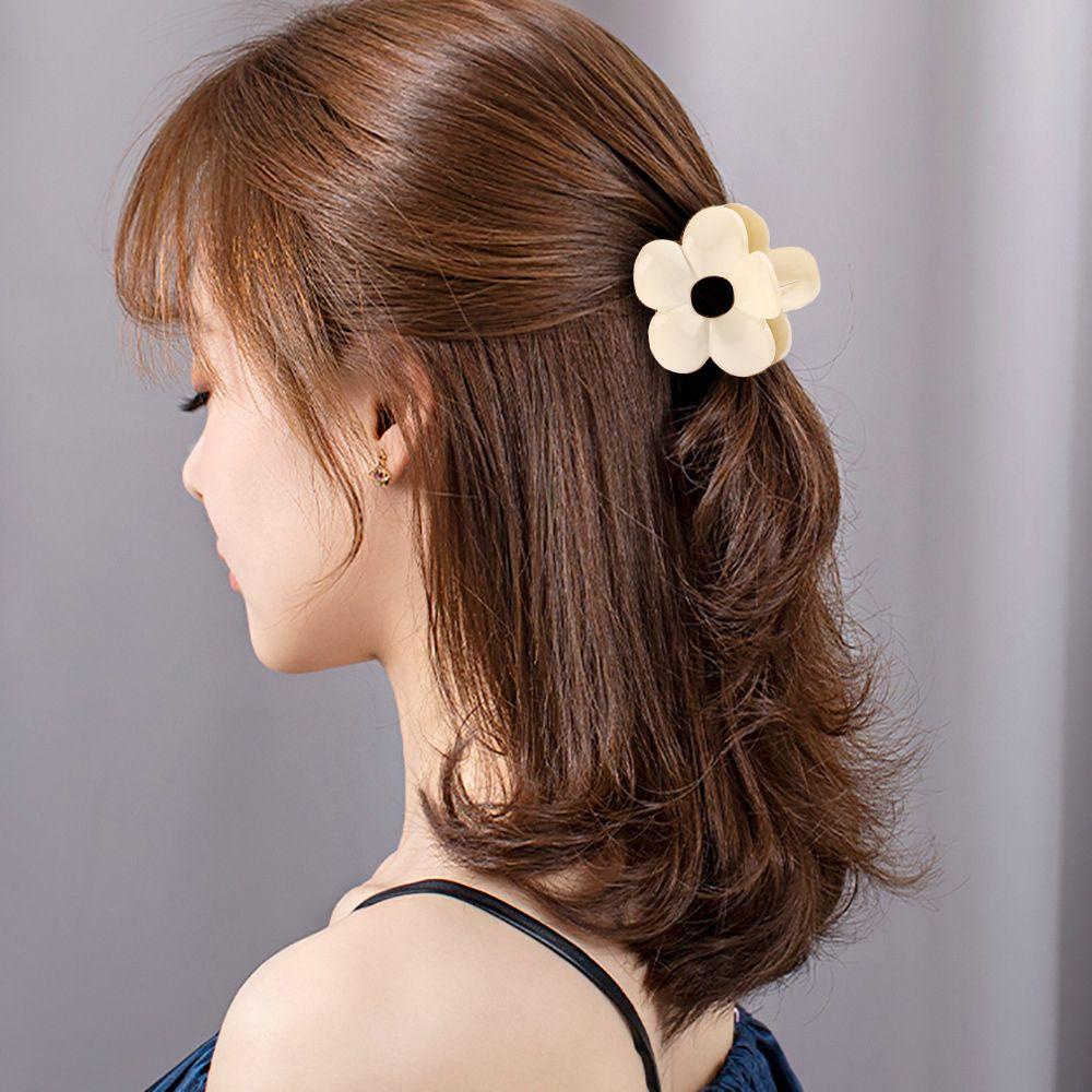 Kẹp Tóc Càng Cua Bằng Acrylic Trong Suốt Thanh Lịch Cho Nữ Giá Đỡ