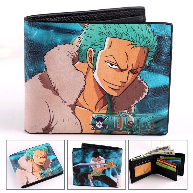 ☠ One Piece Ví ☠ （Luffy / Ace / Zoro / Law - 4 Styles） Fashion PU Wallet Purse Fashion Wallet