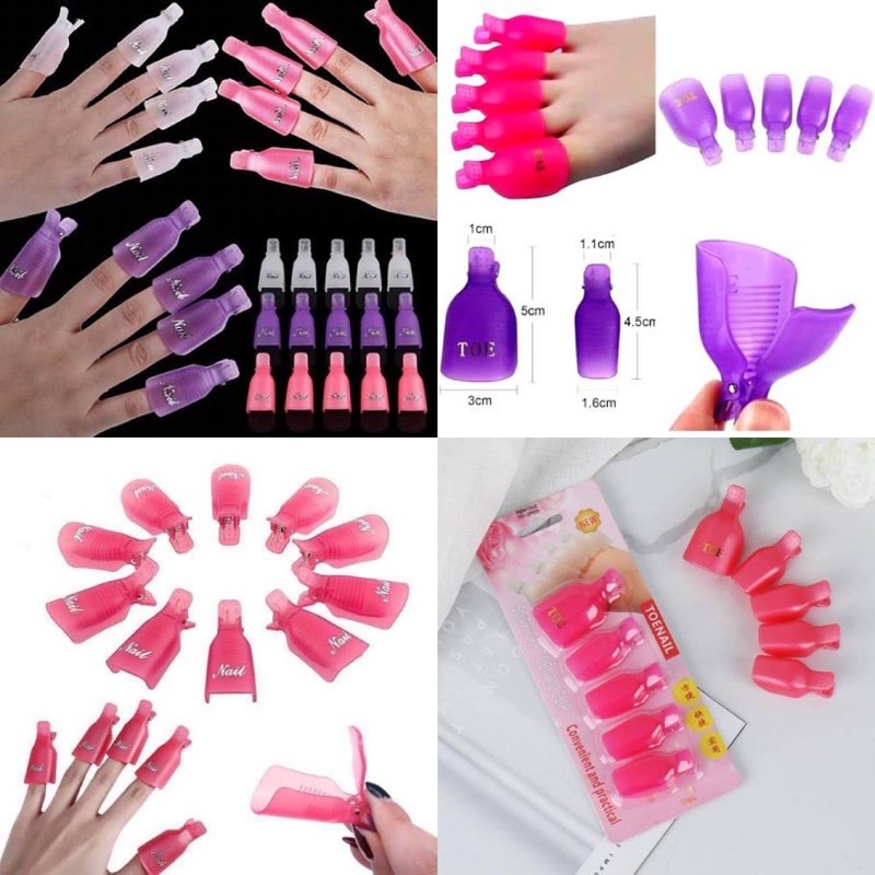 Kẹp ủ pha gel chân tay