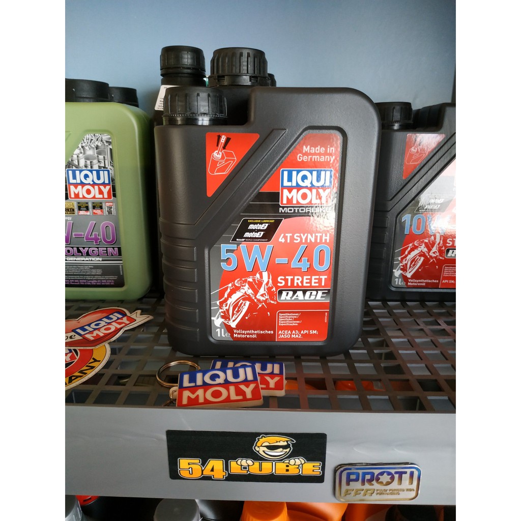 (Có quà tặng) Nhớt Liqui Moly Street Race 5w40, dung tích 1L