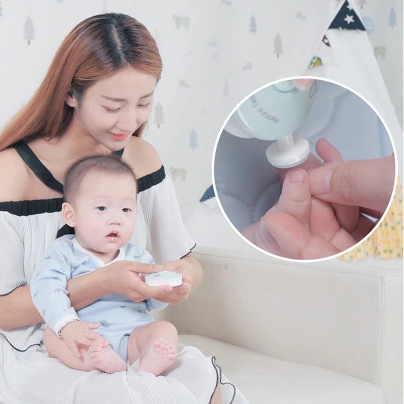 Bộ Dụng Cụ Cắt Móng Tay Bằng Điện Chăm Sóc Cho Bé Sơ Sinh
