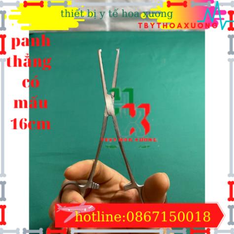 Panh Y Tế, Panh Gắp Phẫu Thuật, Pen Kẹp Y Tế, Panh Thẳng Có Mấu 16cm - Hàng Pakistan