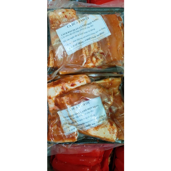 Cá dứa cắt sẵn tẩm ướp vị.Khay 500gram. Hàng siêu ngon giao hoả tốc HCM.