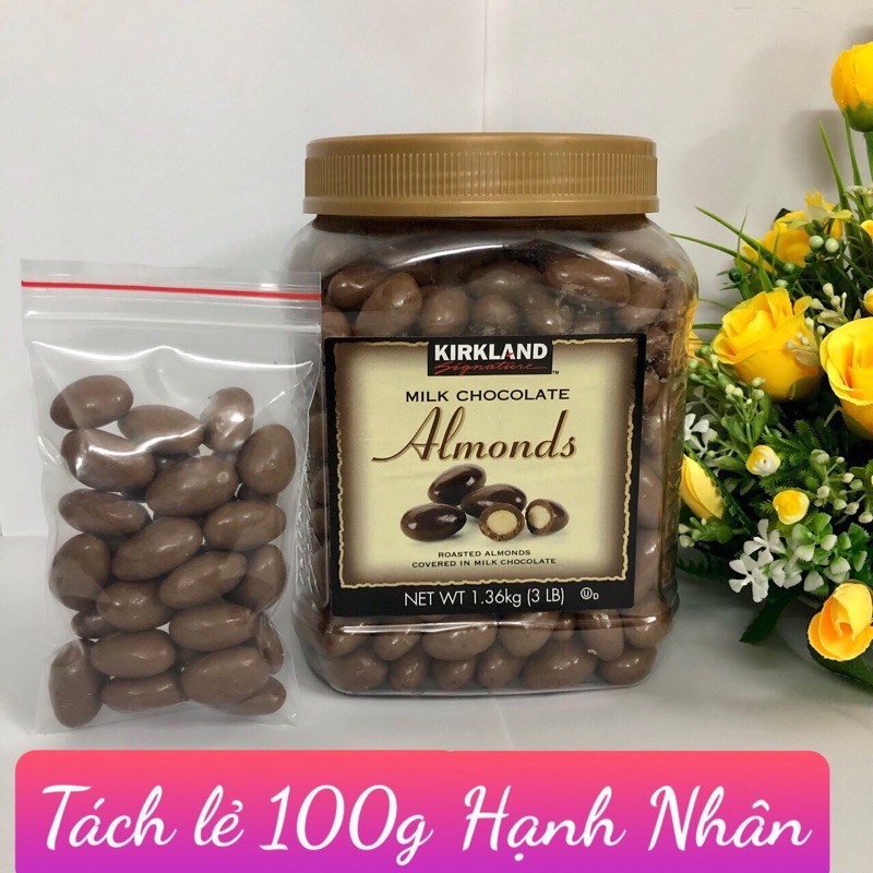 ❤ [Date 11/2021] Socola sữa Nho Khô/ Hạnh Nhân Kirkland Milk Chocolate Raisins Almonds 1.5kg Mỹ