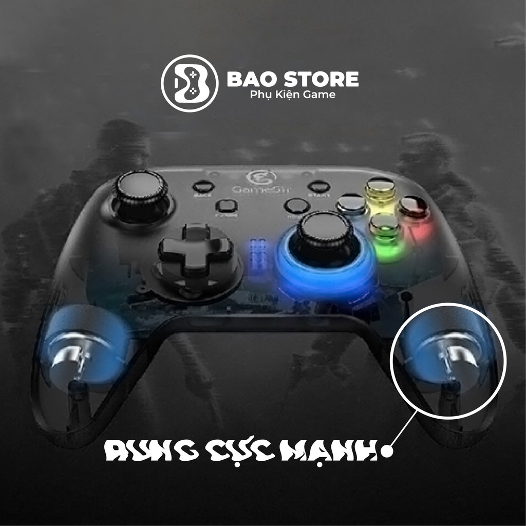 Tay Cầm Chơi Game GameSir T4W / T4 PRO Chính Hãng Dùng Cho PC / Laptop Tốt Cho FO4
