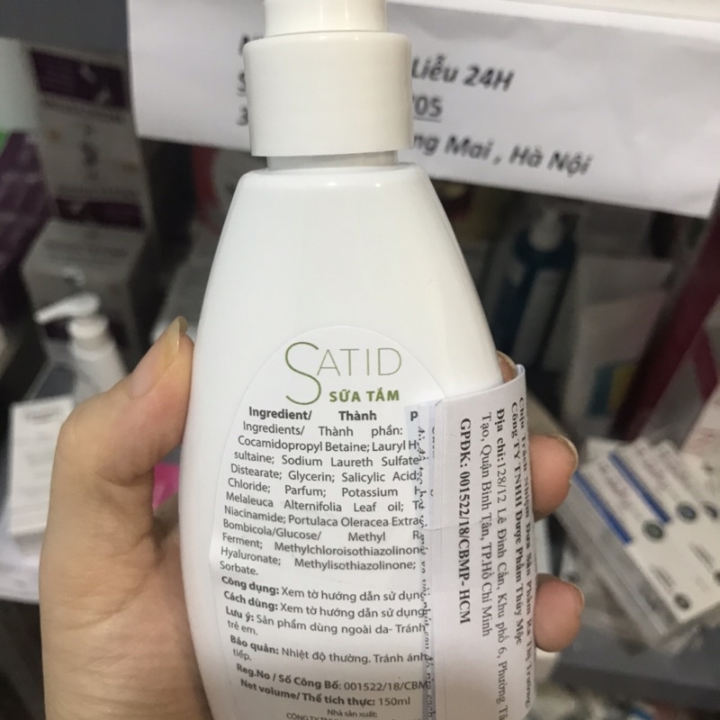 sữa tắm Satid 150ml