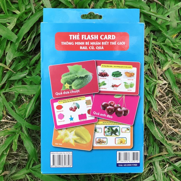 Thẻ Flash Card Thông Minh Bé Nhận Biết Rau Củ Quả