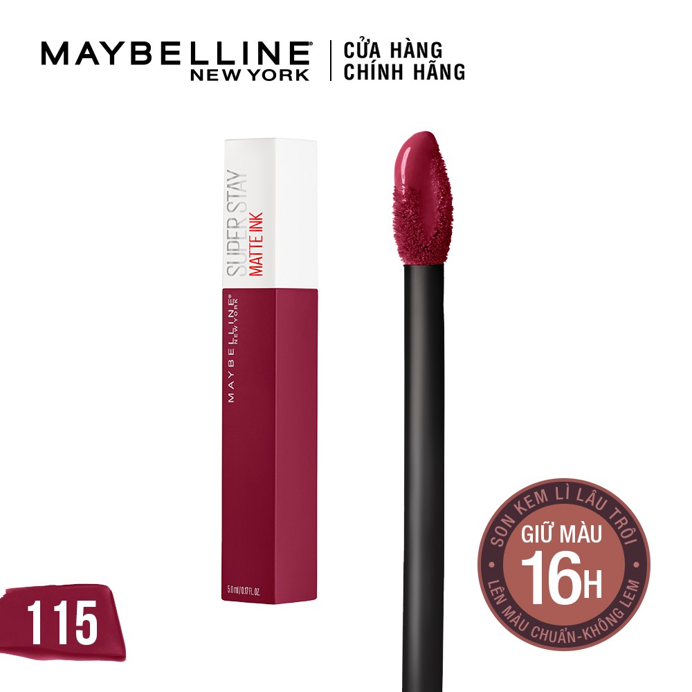 Son Kem Lì 16h Lâu Trôi Maybelline New York Super Stay Matte Ink City Edition Lipstick 5ml | BigBuy360 - bigbuy360.vn