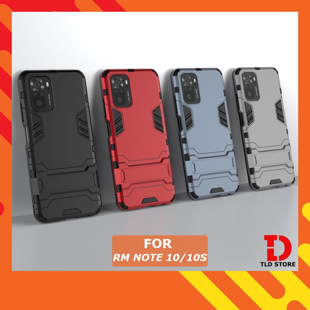 FREESHIP 50k_Ốp lưng Xiaomi Redmi Note 9s 10s 9 10 Pro Max IRON MAN chống sốc có giá đỡ