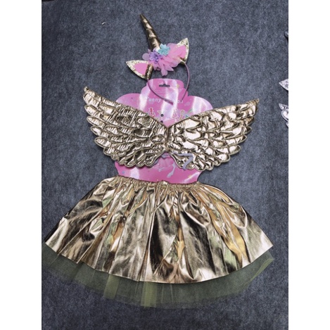 Set váy bờm cánh thiên thần Pony cho bé chơi Trung Thu - HN4
