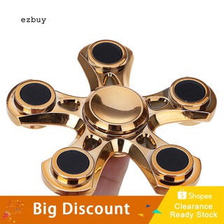 ★Ready Stock★Pocket Mini Stress Reducer Hand 5 Quinary Spinner EDC Toy for Kids Adult Gift