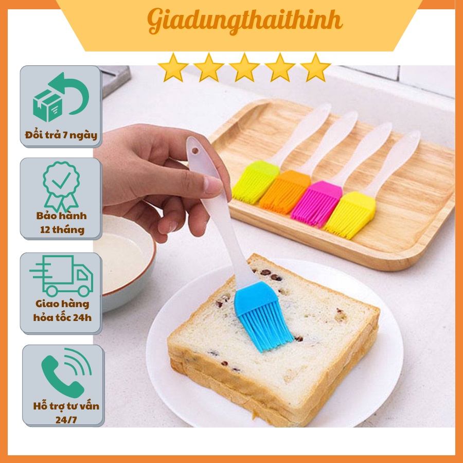 Chổi quét gia vị Silicon quét gia vị thịt nướng quét gia vị nướng BBQ chổi phết dầu chổi quết gia vị nướng bánh