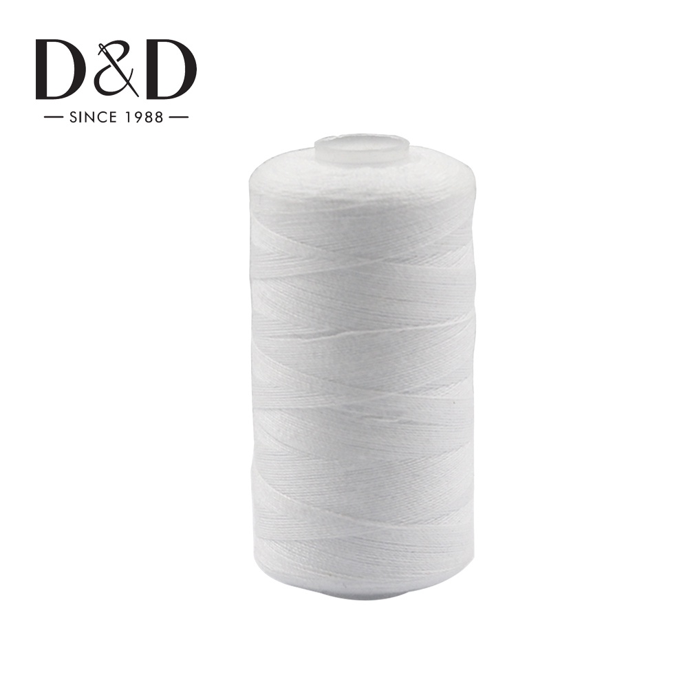 Set 2 Cuộn Chỉ May 500M Hai Màu Trắng Đen