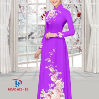 Vải áo dài in 3D tằm ý