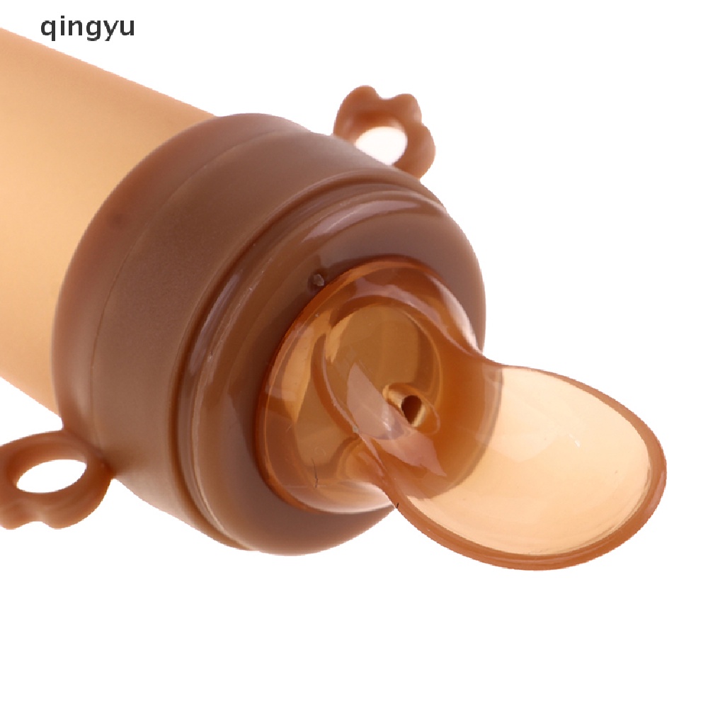 Bộ Bình Sữa + Muỗng Ăn Dặm Bằng Silicone Tiện Dụng Cho Bé