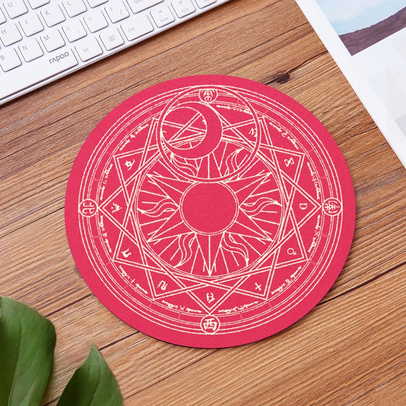 Miếng Lót Chuột Hình Tròn In Hình Hoạt Hình 20 Kiểu