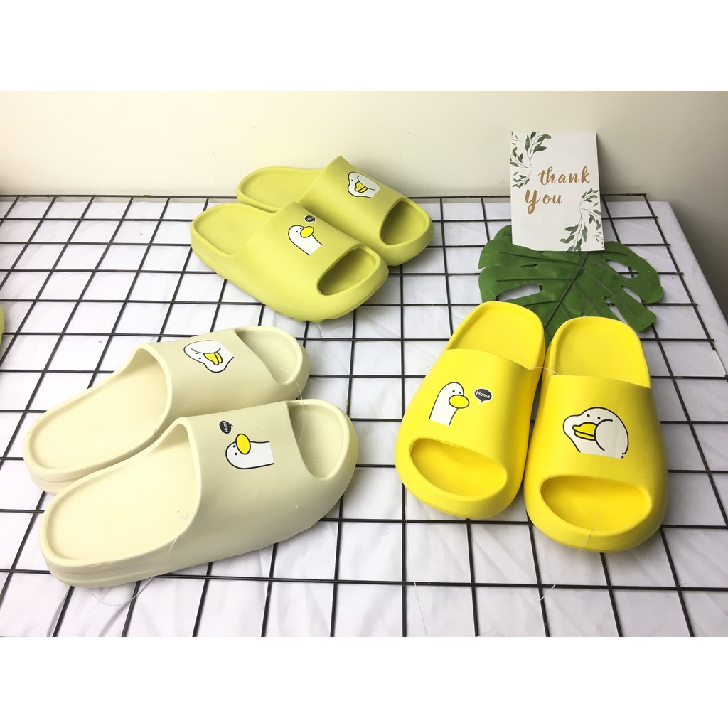 Dép lê YZ Slide bản giới hạn hoạ tiết vịt con, dép quai ngang chất liệu EVA siêu nhẹ