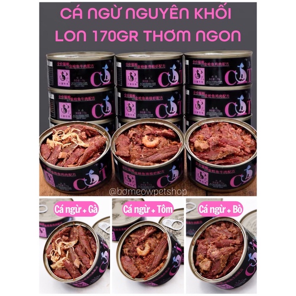 Pate Lon dinh dưỡng cho mèo lon 85gr , 170gr