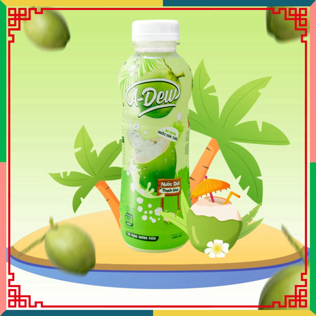 Nước dừa tươi Thạch Dừa A-Dew 450ml