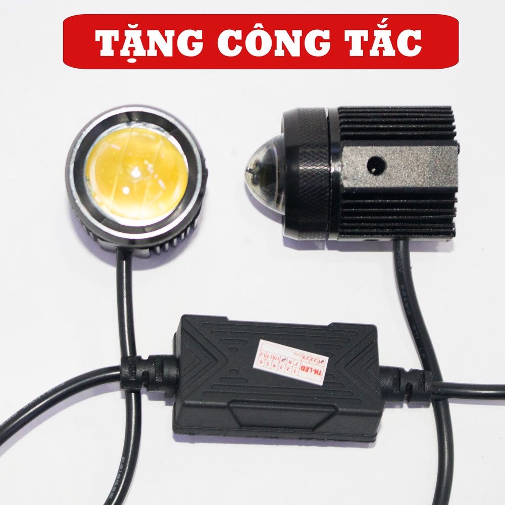 Đèn Trợ Sáng Bi Cầu Mini 2 Màu - Nguồn Nhưa