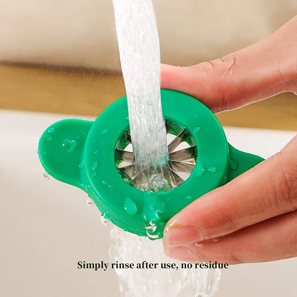 Green Máy Cắt Hành Tây Hoa Mận / Hoa Anh Đào Dây Điện Siêu Mịn Dùng Trong Nhà Bếp