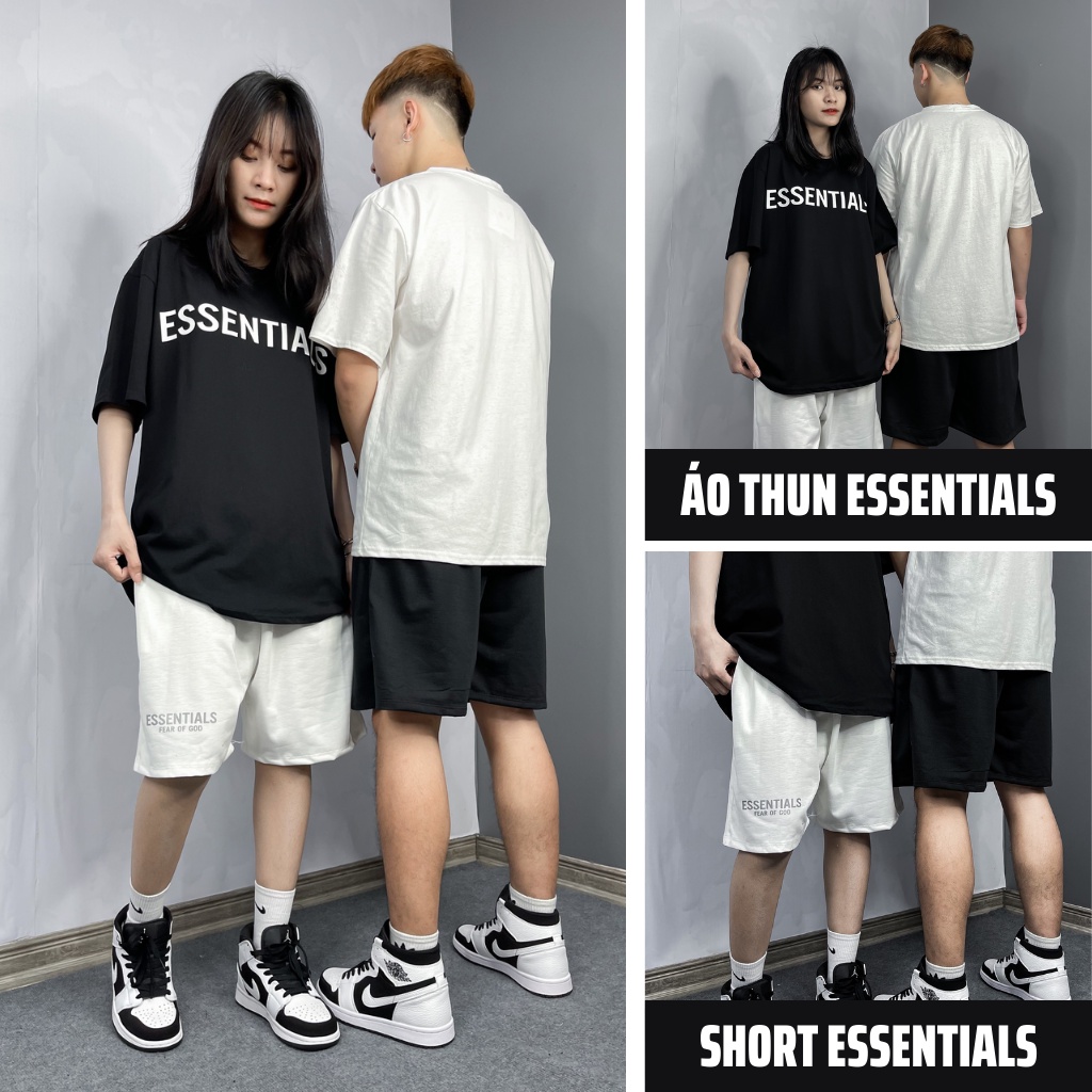 Quần Short Unisex, Quần Đùi Essential Nam Nữ Sooc XESINU