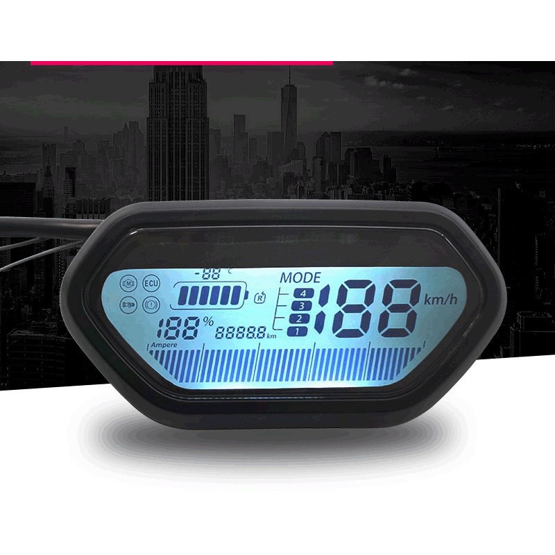 Đồng hồ LED LCD báo tốc độ xe điện dùng ic votol 48-72v