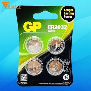 Pin cúc áo cr2032 gp batteries 3v lithium chính hãng - vỉ 4 viên
