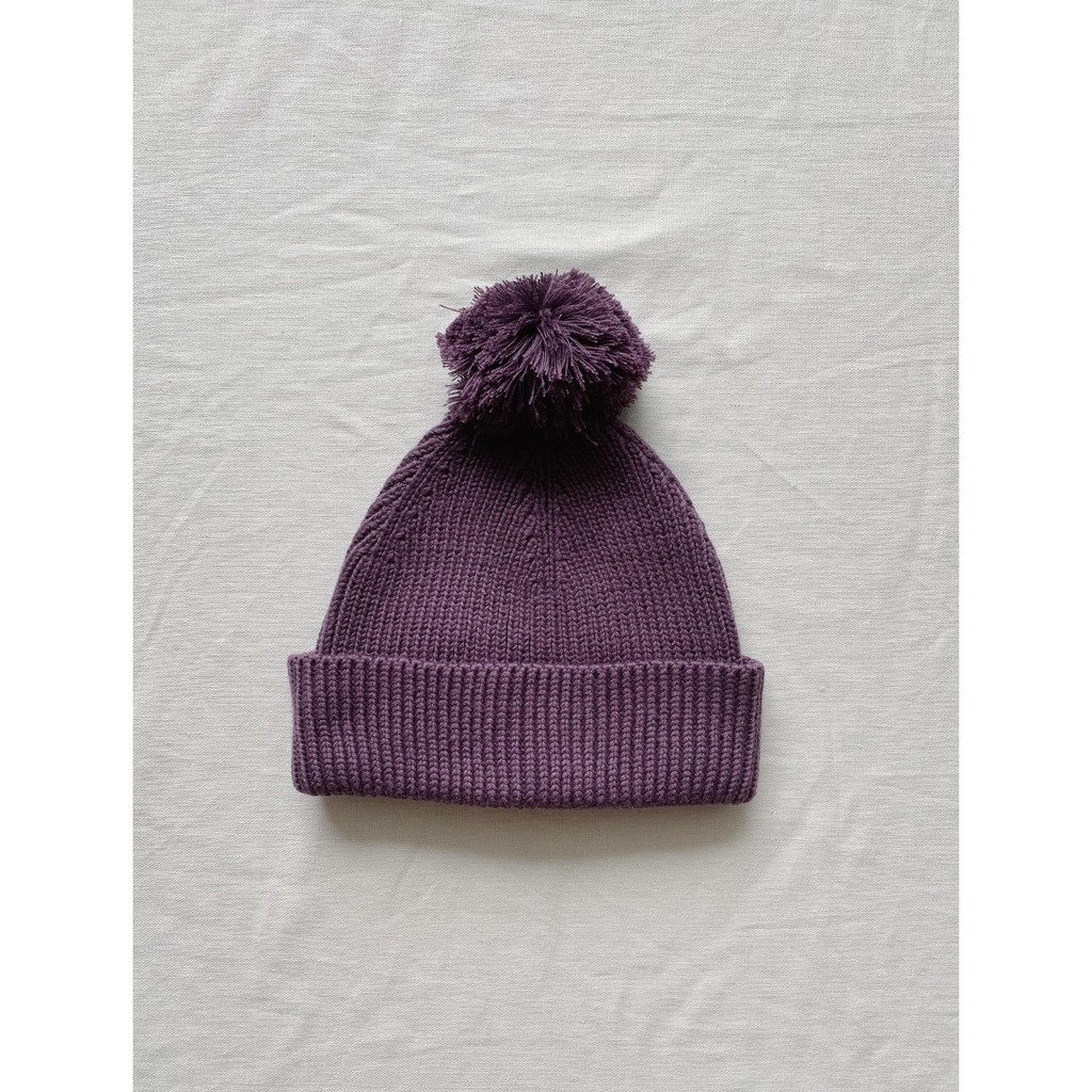 Pom Pom Hat (Mũ Len Quả Bông 2y+)