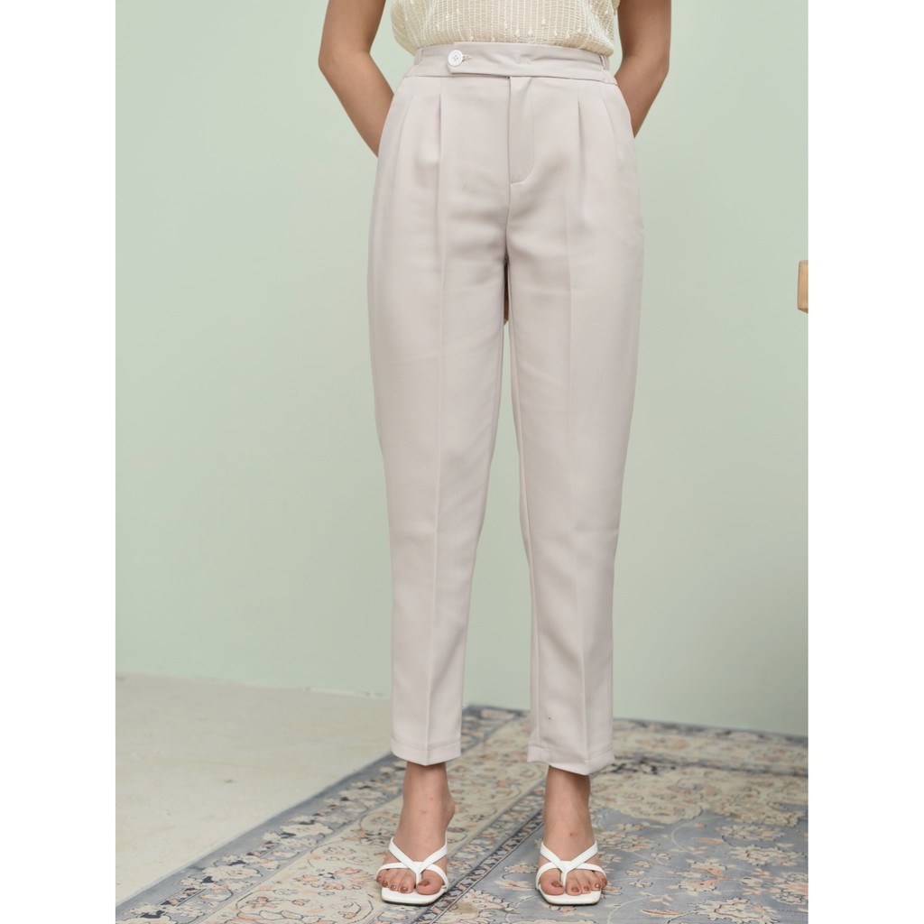 Quần tây nữ, quần baggy công sở cúc lệch fom chuẩn lên dáng đẹp Lake fashion | BigBuy360 - bigbuy360.vn