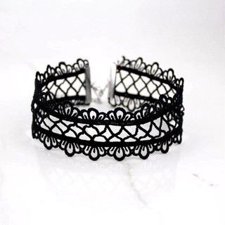 Vòng cổ choker đính đá bản dày CKV95