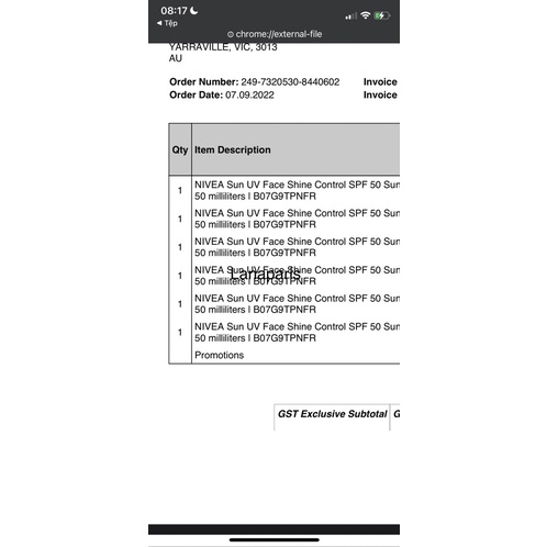 Sẵn kem chống nắng Nivea Shine Control có bill Úc