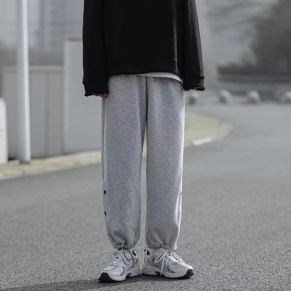 Quần jogger nam phong cách hip hop đường phố thời trang Hàn Quốc