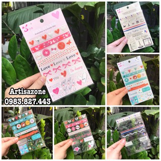 Sticker Lovely trang trí scrapbook, album, thiệp... - (01 tờ)